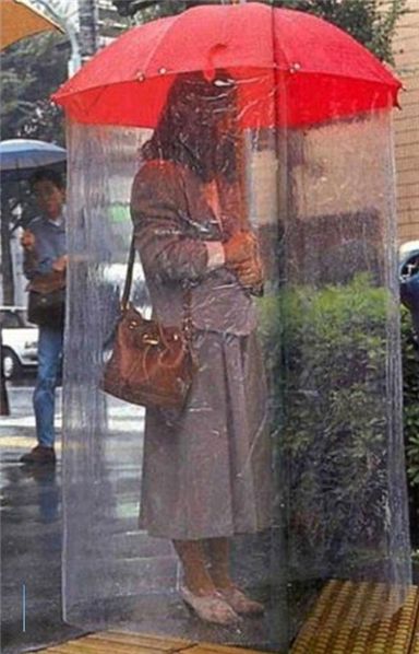 절대 안젖는 우산 "접을 땐 어떡하지?"