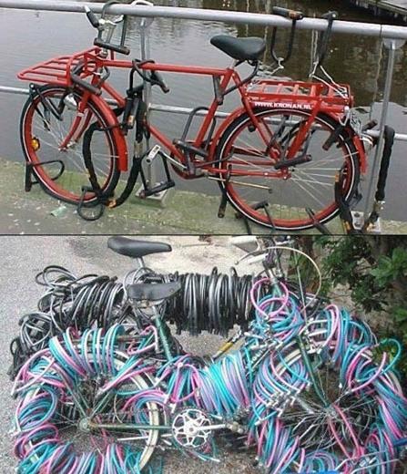 자전거 주인의 치밀함(출처: 온라인 커뮤니티) 
