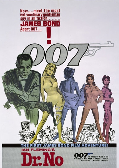 007 시리즈의 1편인 '007 살인번호' 포스터