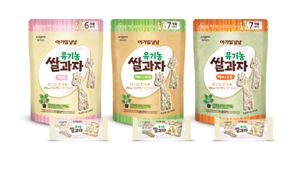 일동후디스, '아기밀 냠냠 유기농 쌀과자' 3종 출시