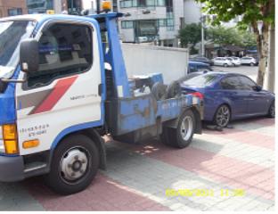 서초구, 보도에 주차된 차량 즉시 견인