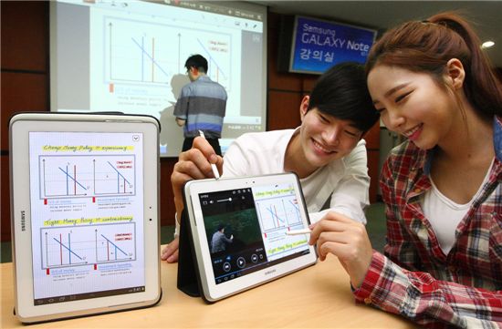 삼성전자, 성균관대에 '갤노트 10.1' 전용 강의실 오픈