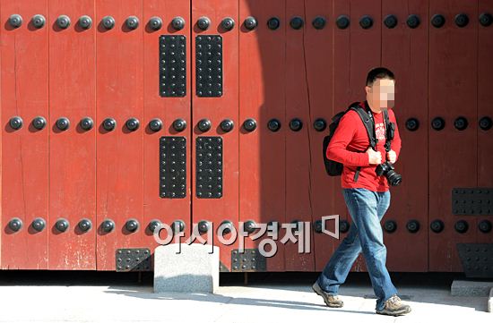 [포토]경복궁 보고 싶은데…발걸음 돌리는 중국 관광객