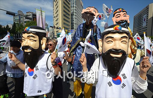 [포토]개천절 거리퍼레이드