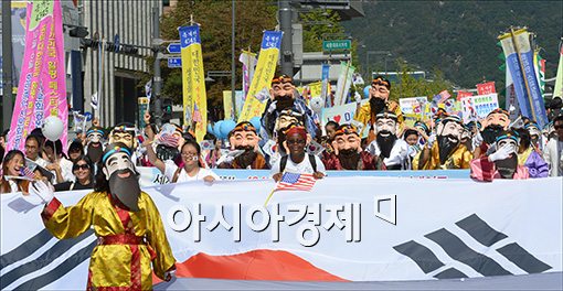 [포토]개천절 거리퍼레이드