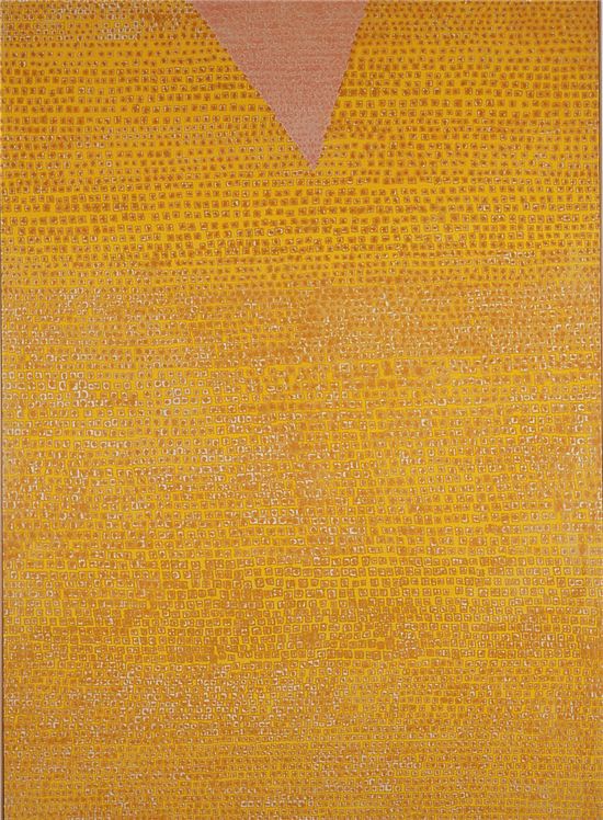 김환기, 무제14-?-71, 1971, 코튼에 유채, 292 x 211 cm