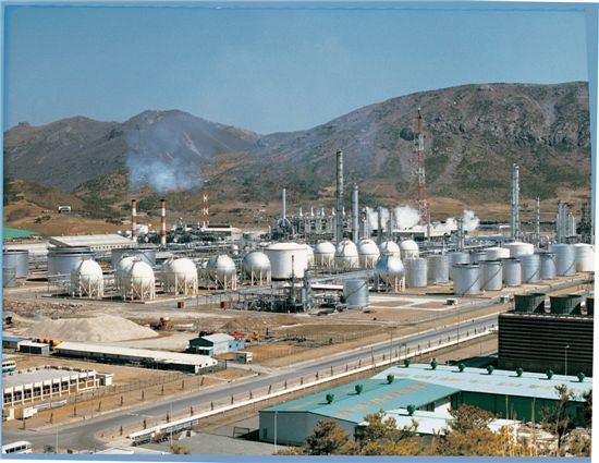 1980년 인수 직전 다우케미칼 여천공장 전경.