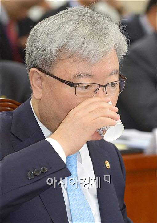 [포토]속타는 김석동 금융위원장