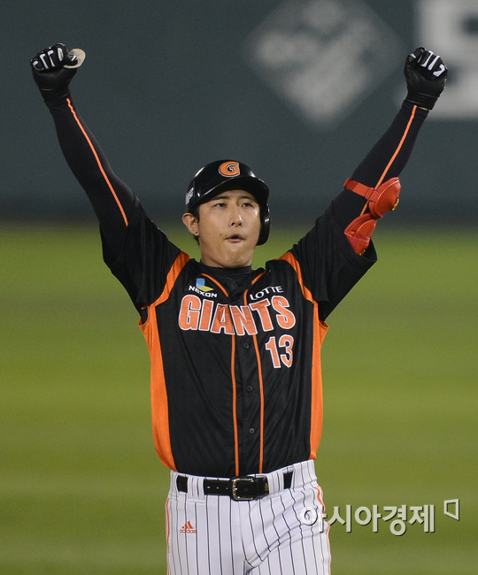 [포토] 황재균 '나는 가을 사나이'