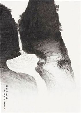 두타산 용추, 162x112㎝, 2000