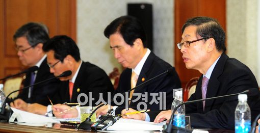 [포토]서민생활대책점검회의 주재하는 김황식 총리