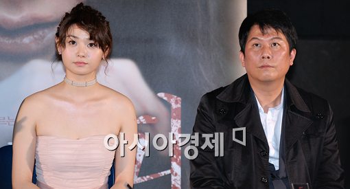 [포토]영화 '나쁜피'의 두 배우, 윤주-임대일