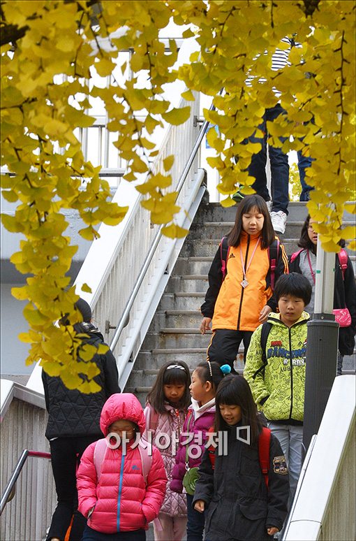 [포토]추운 등교길