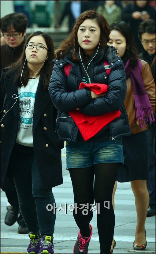 [포토]초겨울 날씨, 두터운 점퍼 입은 시민