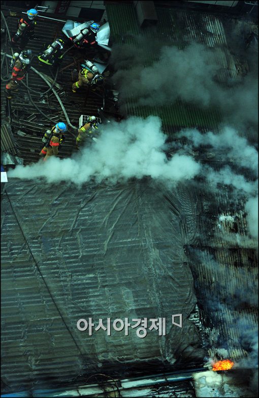 [포토]서울 도심에서 대형 화재