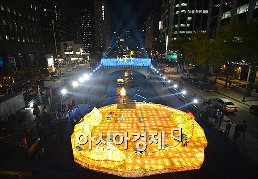 [포토]청계천 환하게 밝히는 ‘서울 등축제‘
