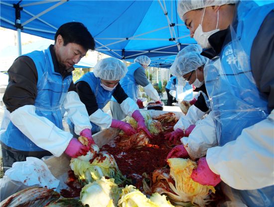 삼호, 사랑의 김장 나눔 행사 실시