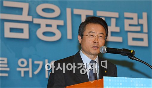[포토]금융IT포럼 축사하는 권혁세 금감원장