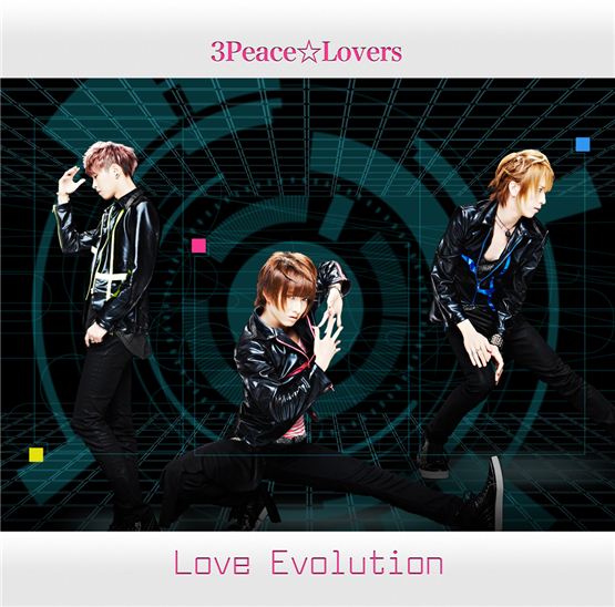 Ha Min-woo (left), Yoshihide Sasaki (center) and Hayato Nikaido (right) poses for the cover photo of their second single record “Love Evolution,” dropped on November 6, 2012. [Happynet Music]