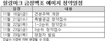 [동탄2신도시]'힐링마크 금성백조 예미지' 485가구 분양