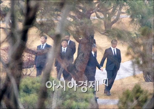 [포토]추모식 마친 삼성 사장단