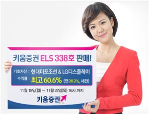 키움증권, 연 최고 20.2% 수익 ELS 338호 판매