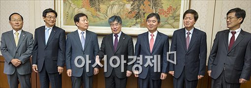 [포토]대기업CEO 만나는 김중수 총재