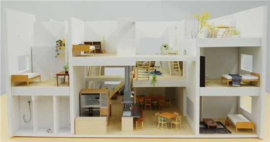 나고야주택은 최근 일본에서 등장한 '셰어 하우스'의 전형을 보여준다. 식당, 휴게공간, 커뮤니티, 욕실 등을 공유함으로써 입주자들이 대가족과 같은 분위기에서 생활할 수 있다. 