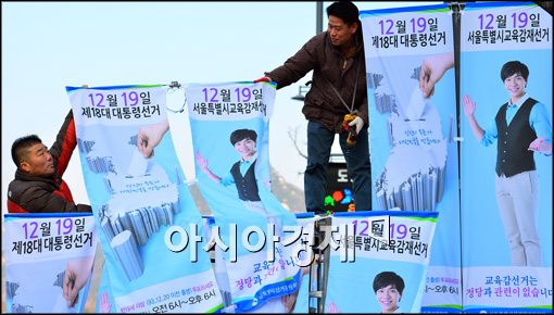 [포토]서울시 선관위, 투표참여 유도 배너 설치