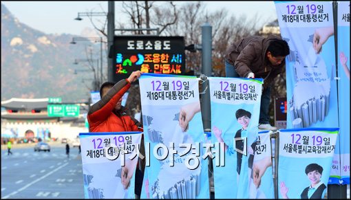 [포토]투표참여 배너 설치, 서울 선관위