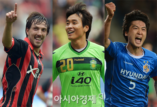 2012 K리그 대상, 데얀·이동국·곽태휘 MVP 3파전