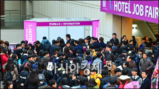 [포토]붐비는 2012 호텔산업채용박람회