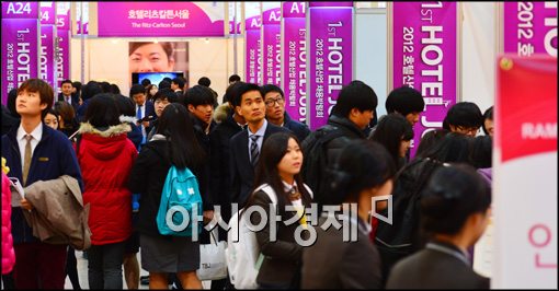 [포토]취업고 싶은 구직자들, 2012 호텔산업채용박람회