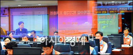 [포토]한국전력, 동계전력수급 위기대응 모의훈련