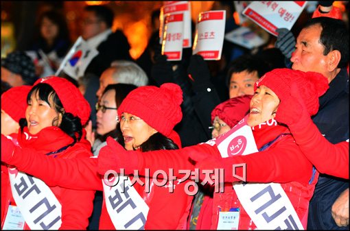 [포토]율동 선보이는 선거 사무원들