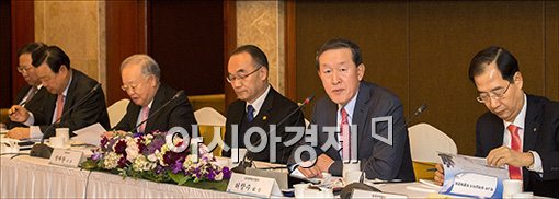 [포토]발언하는 허창수 전경련 회장
