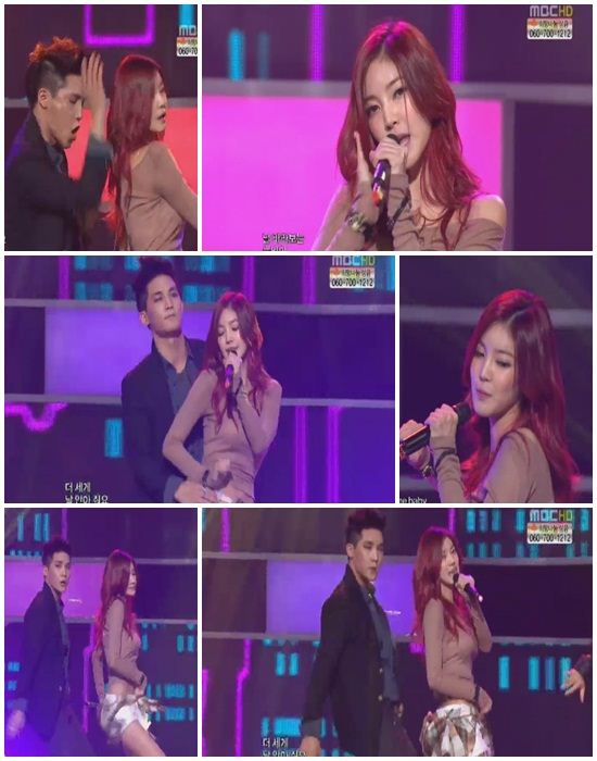 '음중' NS윤지, 공중파 맞아? 사이먼과 파격 커플 댄스