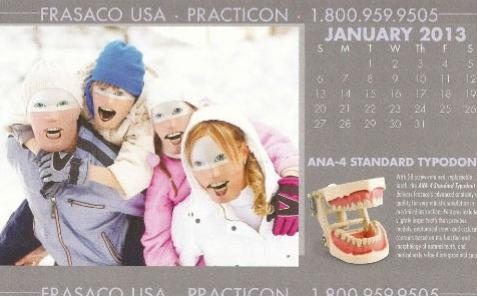 무서운 치과 달력 '틀니 끼고 어색한 웃음'… 왜?