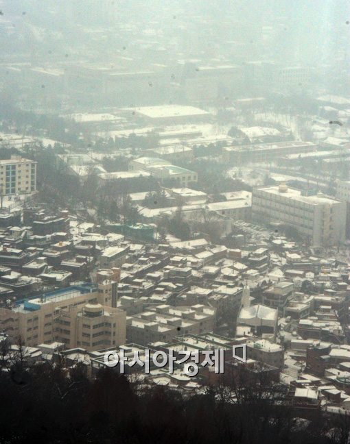 [포토]새하얀 서울 지붕들