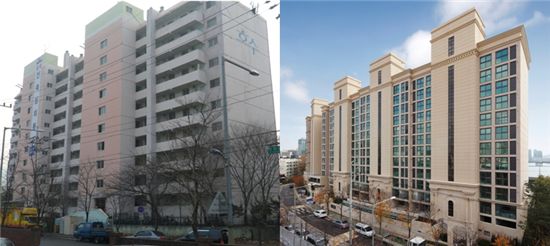 국내 최초 2개층 수직증축 리모델링 아파트 완공
