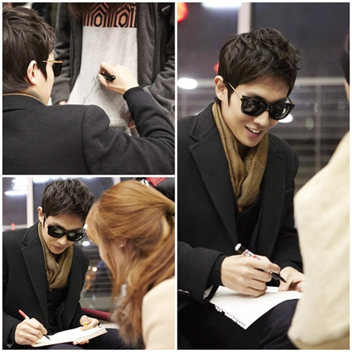 엠블랙 이준, 촬영 현장에서 '즉석 팬 사인회' 가진 사연은?