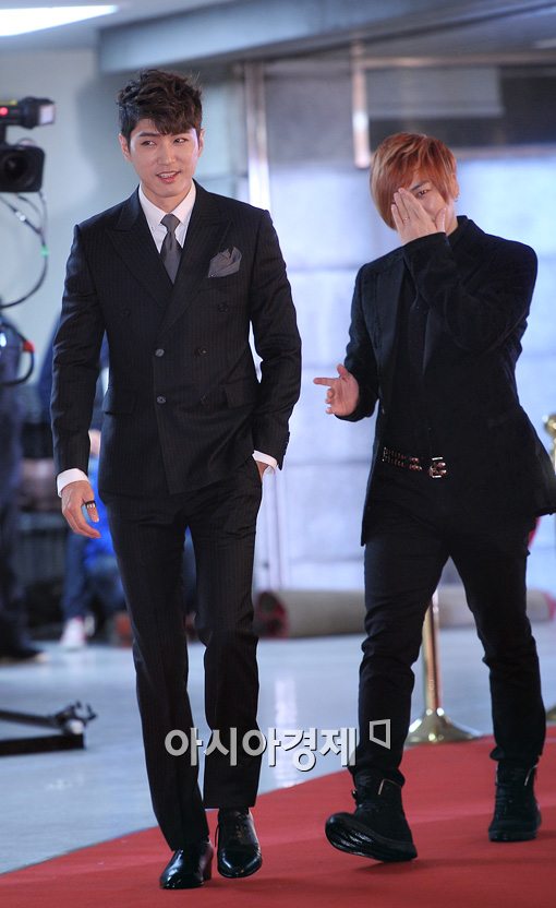 [포토]데니안-문희준, '멜론 뮤직 어워드' MC에요~