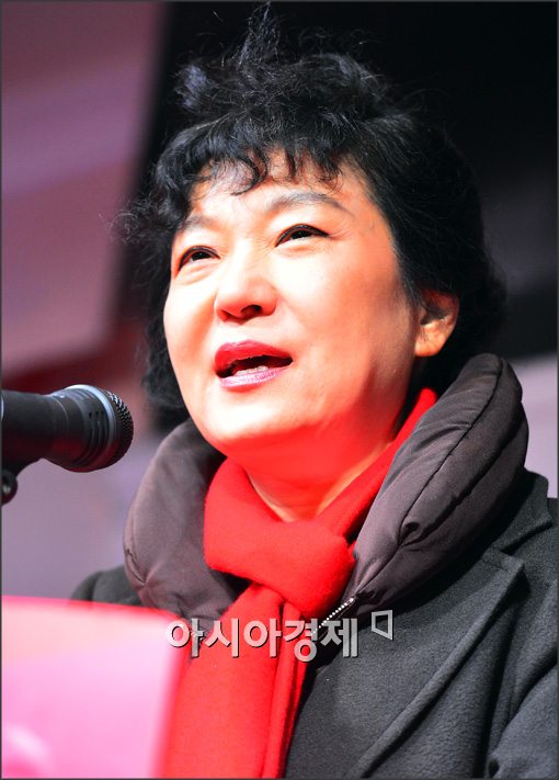 [포토]유세하는 박근혜 후보