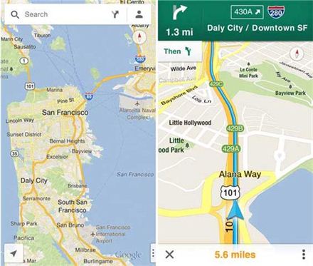 구글 맵, 아이폰 귀환 다운로드 1000만 돌파 