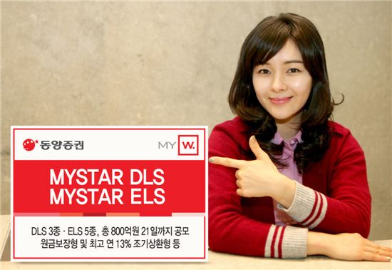 동양證, 원금보장형 ELS·DLS 등 8종 공모