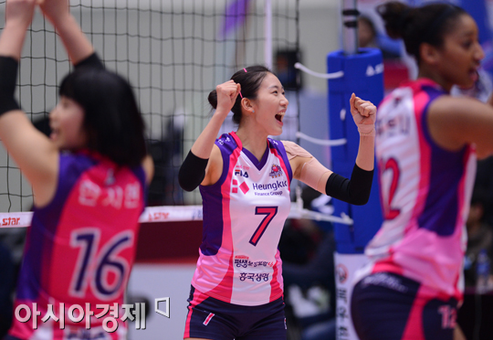 [포토] 김혜진 '득점 기쁨'