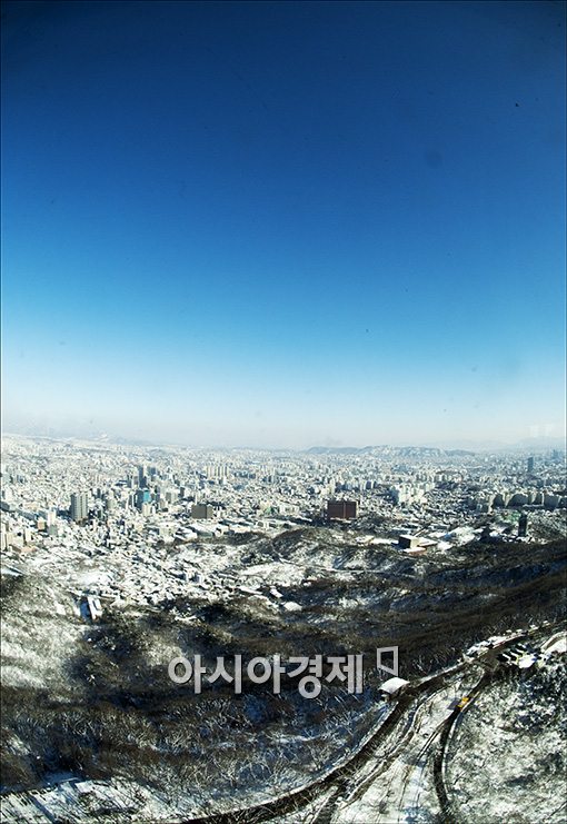 [포토]시리도록 파란 서울 하늘