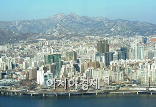 [포토]하얀 서울 도심 