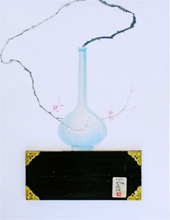 오관진, 비움과 채움(복을 담다), 32x41cm, 혼합재료, 2012