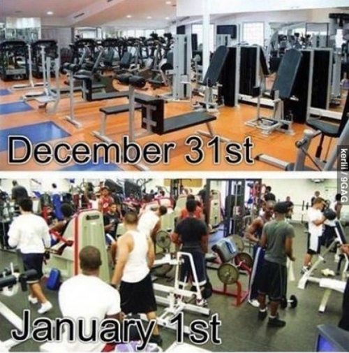 1월 1일 헬스장 공감, "사진보고 빵 터진 이유는?"